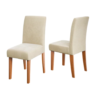 Conjunto 2 Cadeiras Estofada Sala de Jantar Trieste Dobuê