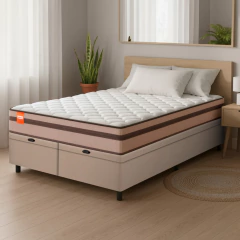 Cama Box Baú Queen Molas Ensacadas Bali 158x198x63cm — foto 2