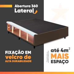 Cama Box desmontável com Baú Lateral King para Colchão de 1,93m Sider — foto 3