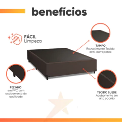 Cama Box Casal 1,38m Com 38cm De Altura Prince — foto 3