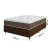 Cama Box Casal Colchão Molas Ensacadas Pillow Top Martino 138x188x63cm Marrom/Branco Umaflex - Supor na internet