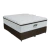 Cama Box Queen Colchão De Molas Ensacadas Tower Gazin 158x198x72cm Branco / Marrom