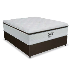 Cama Box Casal Colchão de Molas Ensacadas Tower Gazin 138x188x72cm — foto 1