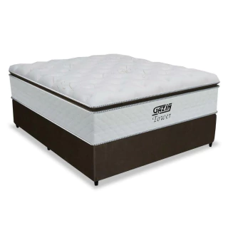 Cama Box Casal Colchão de Molas Ensacadas Tower Gazin 138x188x72cm
