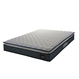 Colchão Casal Espuma D45 Pillow Top Strong 138x188x24cm Cinza/Branco Hellen