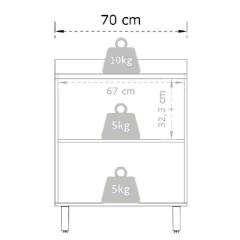 Balcão De Cozinha E Lavanderia Com 2 Portas 0,70m Top Class — foto 3