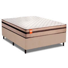 Cama Box Casal Molas Ensacadas Bali 138x188x60cm CBP — foto 1