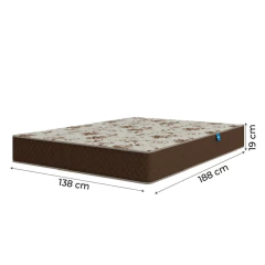 Cama Box Baú Casal Colchão Espuma D33 Marquês 138x188x60cm Marrom Umaflex - Suporta até 90kg por Pes — foto 5