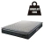 Imagem do Cama Box Baú Casal Colchão Espuma D45 Pillow Top Strong 138x188x65cm Cinza/Preto Hellen - Suporta at