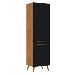 Paneleiro Duplo 2 Portas Favorita Natura / Preto TX