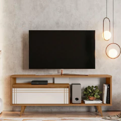 Rack Bancada para TV até 60 polegadas NT 1315 Freijó / Off White Notável — foto 2