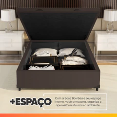 Cama Box com Baú Casal 1,38m com 41cm de Altura Prince — foto 5