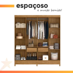 Guarda Roupas Casal 8 Portas 2 Gavetas Marajó Moval — foto 10