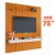 Painel para TV até 75 Polegadas 2,25x2,40m Ripado com Nicho Arbo Cedro/Off White EDN - comprar online