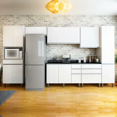 Armário de Cozinha Completa Top Class 7 Peças com 12 Portas Branco — foto 2