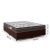 Cama Box Casal Queen Baú Colchão Espuma Orthoface Polar 158x198x66cm Marrom - Suporta Até 120kg Por na internet