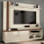 Estante Home Theater Para TV Até 65 Polegadas 1,80m Royale Off White/Naturale - comprar online