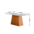 Mesa Sala de Jantar 1,60m Trento Madeirado/Off White Dobuê - comprar online