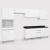 Armário de Cozinha Completa Top Class 6 Peças com 12 Portas Branco