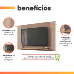 Painel Para TV Até 65 Polegadas 1,80m com Impressão 3D Intense Caemmun — foto 9