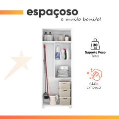 Armário Multiuso Lavanderia Notável Nt4015 Branco — foto 5