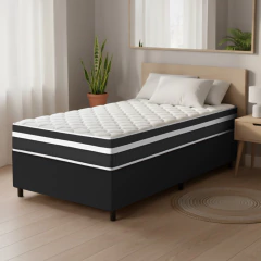 Cama Box Solteiro Molas Ensacadas Bali 88x188x60cm — foto 9