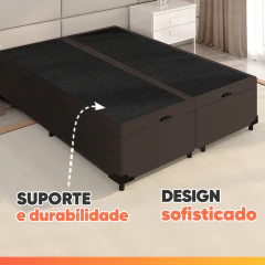 Cama Box com Baú Queen 1,58m com 41cm de Altura Prince — foto 4
