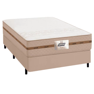 Cama Box Casal Colchão Gazin Molas Flora 138x188x58cm