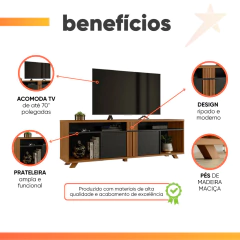 Rack Bancada para TV até 70 Polegadas 1,80m NT 1320 — foto 4