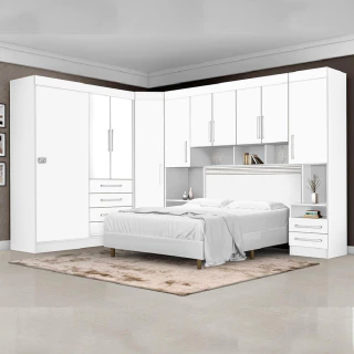 Dormitório Completo Georgia JA Para Cama Box 1,58M Queen