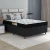 Cama Box Com Baú Casal Colchão Espuma 138x188x53cm Polar Branco / Preto - comprar online