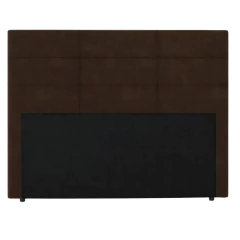 Cabeceira Para Cama Box Casal Malu 1.40m Marrom Suede — foto 1