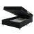 Imagem do Cama Box Com Baú Casal Colchão Espuma 138x188x53cm Polar Branco / Preto