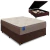 Cama Box Baú Casal Colchão de Espuma D33 Semi Ortopédico Extra Firme Orthotec Marrom 138x188x71cm
