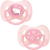 Kit 2 Chupetas Comfort Tamanho 2 Ursinho e Estrela Rosa - Buba