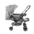 Carrinho de Bebê Reverse Cinza Rajado - Cosco na internet