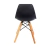 Conjunto Com 2 Cadeiras Eames Infantil Preta Base Em Madeira - Empório Tiffany - comprar online