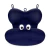 Almofada De Banho Azul Marinho Tamanho P - Baby Pil - comprar online