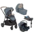 Carrinho com Bebê Conforto Travel System Versatrax E Trio Azul Lagoon com I-Base Isofix I-Snug - Joie