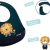 Babador Silicone com Bolso Coletor Leão Luke - Clingo - comprar online