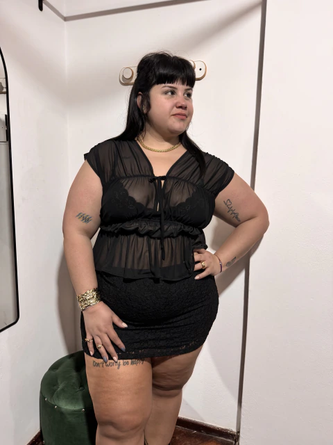 Pollera short encaje