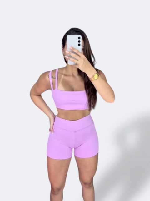 Conjunto Alça dupla - Lilás