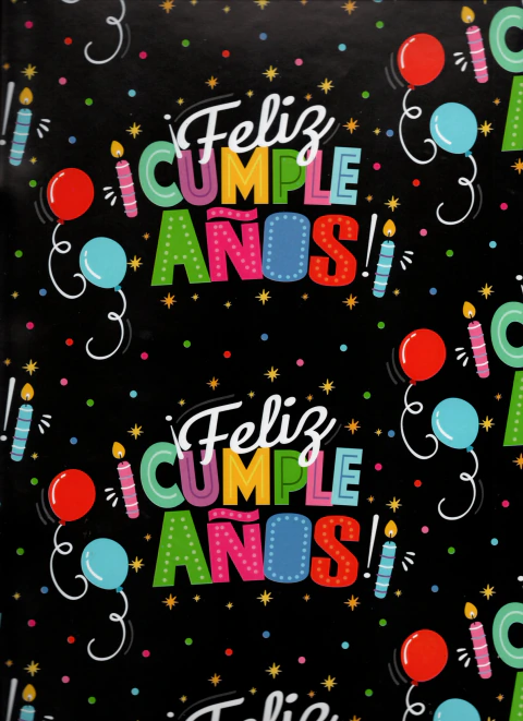 Papel De Regalo Con 10 Feliz Cumpleaños