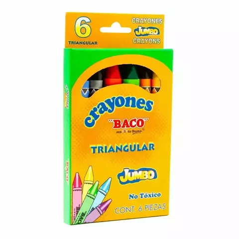 Crayones Jumbo Con 6 Triangular - comprar en línea