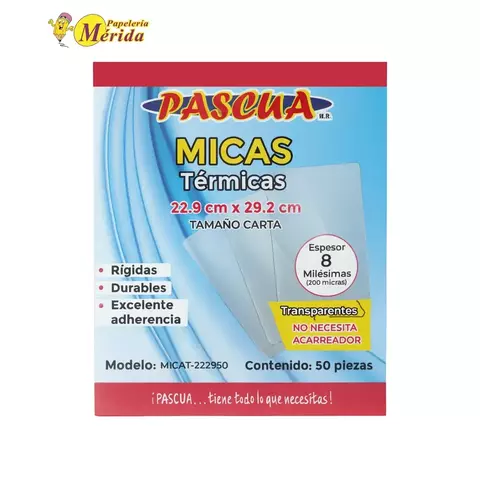 Mica Termica Pascua Tamaño Carta 8 Milesimas 50 Piezas - comprar en línea