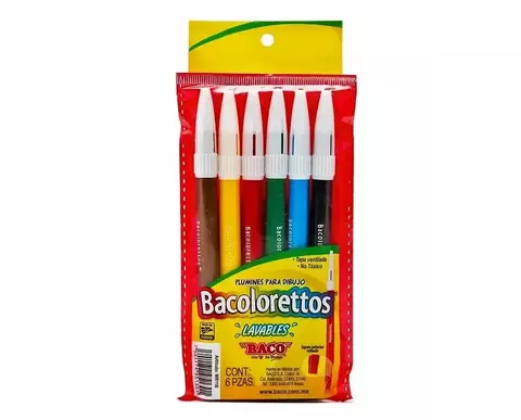 Bacoloreto Con 6 Plumones - comprar en línea