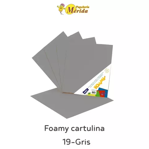 Foamy Cartulina 43x56 cm Con 5 Gris #19 - comprar en línea