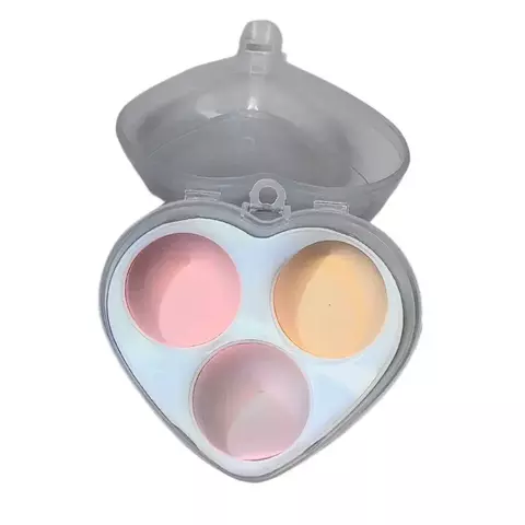 Esponja de Maquillaje Corazón Con 3 Piezas - comprar en línea