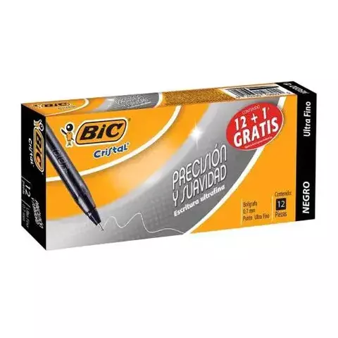 Bolígrafo Ultra Fino Negro Con 12+1 - comprar en línea