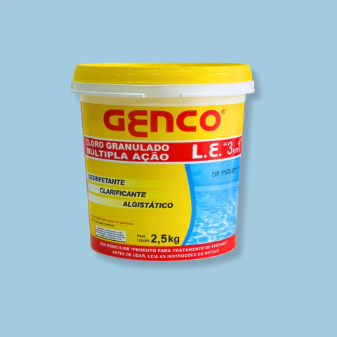 GENCO - CLORO GRANULADO ESTABILIZADO 3X1 2,5KG